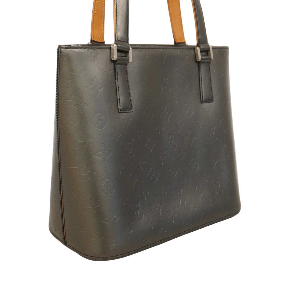 Louis Vuitton Tote Monogram Matte Stockton Noir — view 2