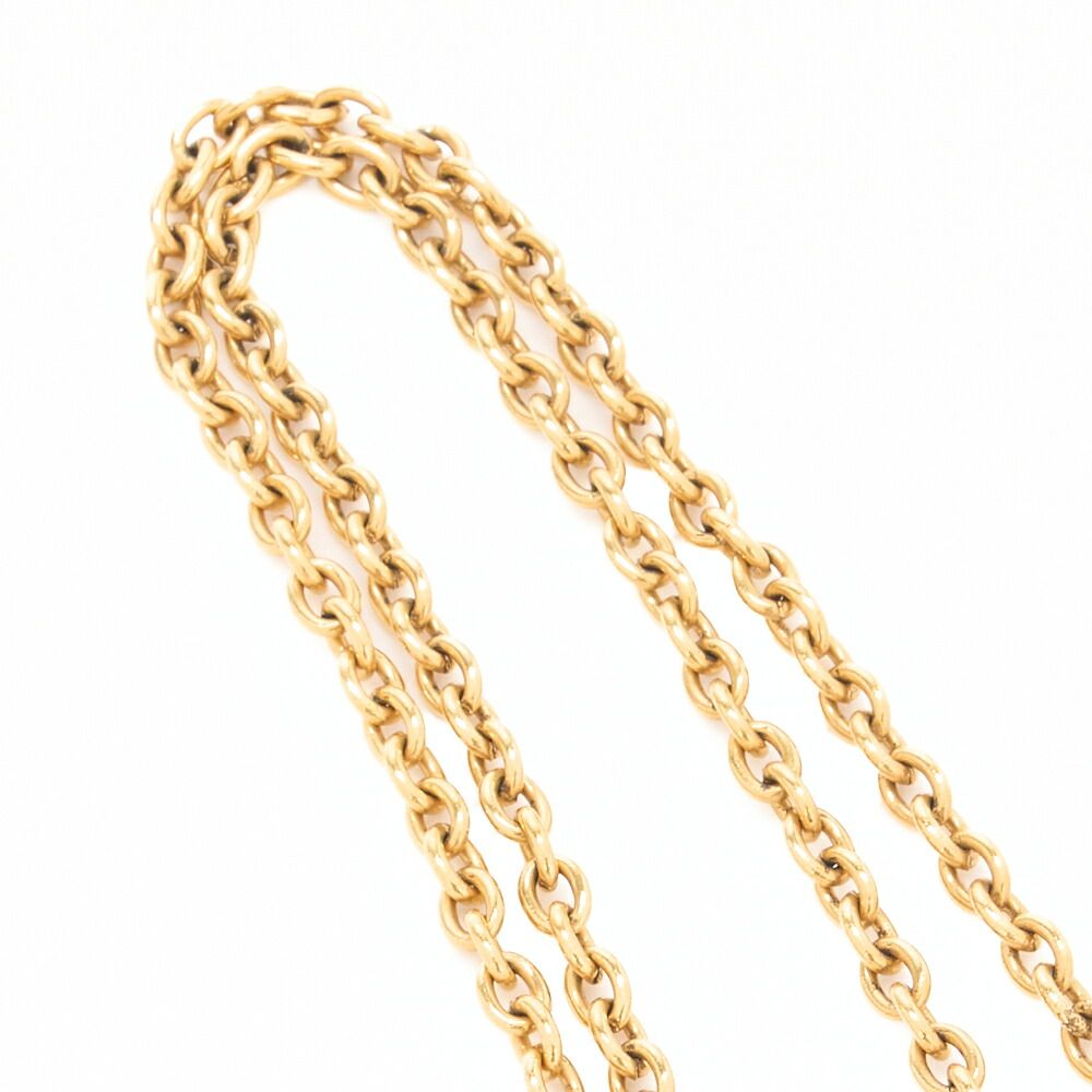 Chanel CC Logo 24K Gold Plate Necklace GP Gold Mini- (gold Plated) Gold Chain