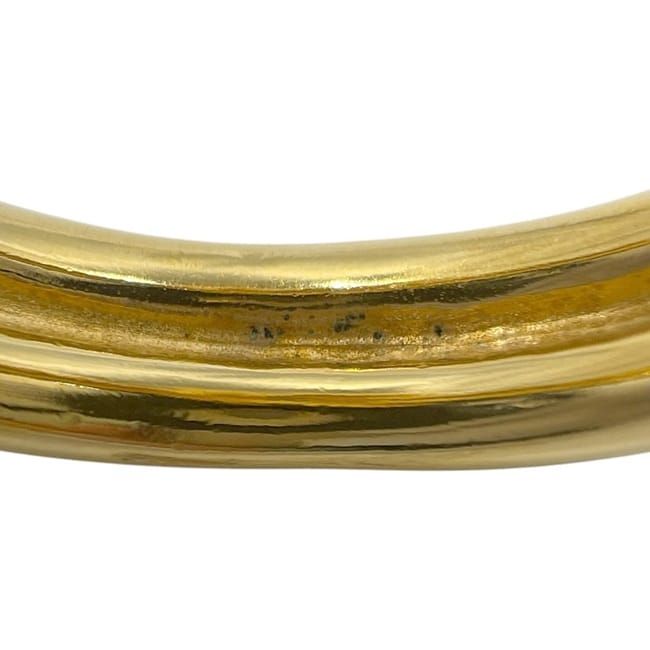 Hermes Scarf Ring Gold Vintage GP Used Hermes