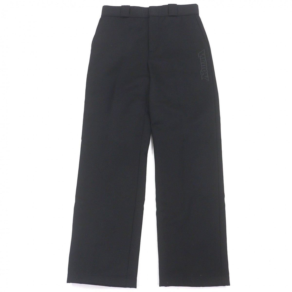 Louis Vuitton Cotton Wool Logo Embroidery Pants Black 38