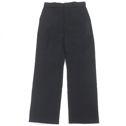Louis Vuitton Cotton Wool Logo Embroidery Pants Black 38