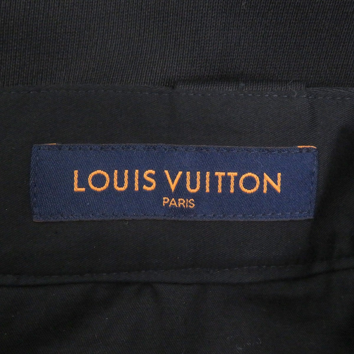 Louis Vuitton Cotton Wool Logo Embroidery Pants Black 38 — view 6
