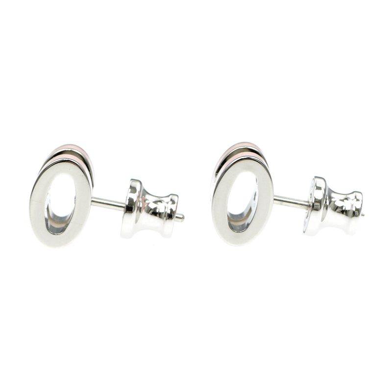 Hermes Earrings Pop Ash Mini H Pair Pink Silver Color Jewelry Others