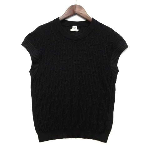 Hermes Silk Cashmere Knit Chaine D'ancre Embossed Jacquard Sweater French