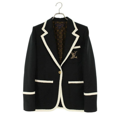 Louis Vuitton 25 AW Rw252 ww JDL Ftja10 Gold Button Patch Leather Jacket