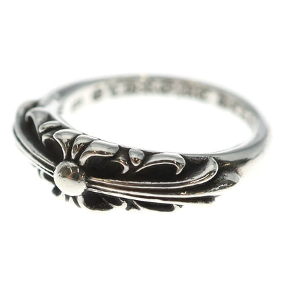 Chrome Hearts Baby Classic Floral Cross Ring Silver