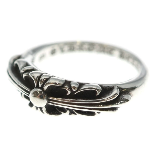 Chrome Hearts Baby Classic Floral Cross Ring Silver