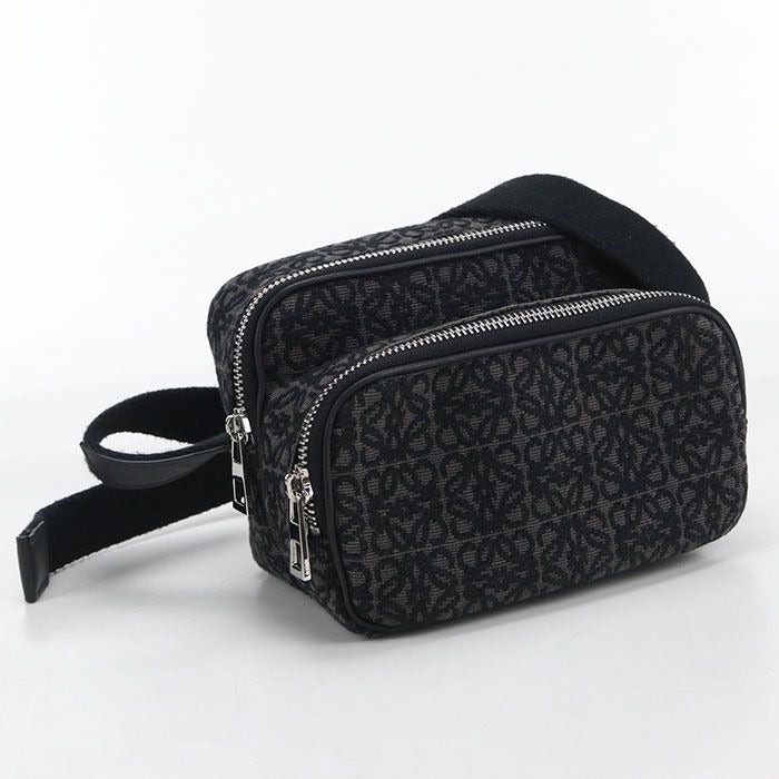 Loewe Camera Bag Anagram Crossbody Jacquard Black