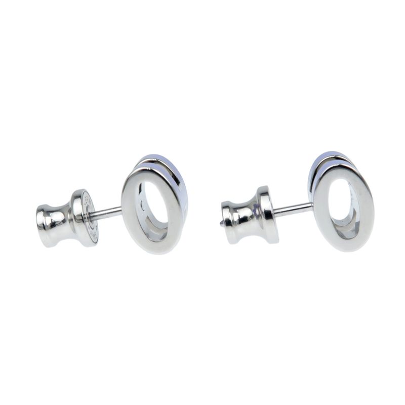 Hermes Earrings Pop Ash Mini H Pair Lila Purple Silver Color Jewelry