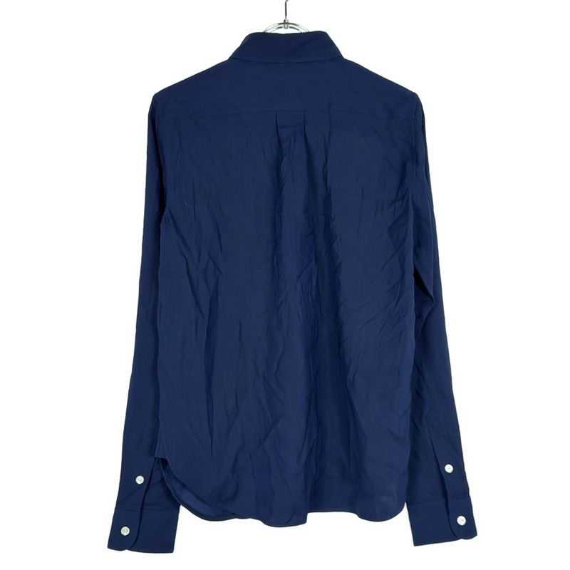 Celine Phoebe Period Silk Panel Shirt 2 0l80 5944 Blue 34