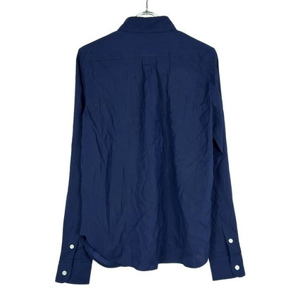 Celine Phoebe Period Silk Panel Shirt 2 0l80 5944 Blue 34