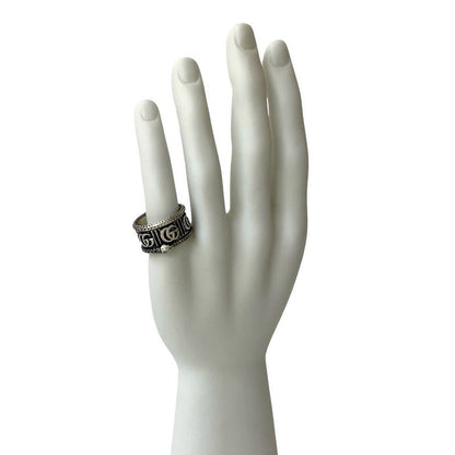 Gucci Double G Snake Ring Silver 925 No 22 Accessory 52301