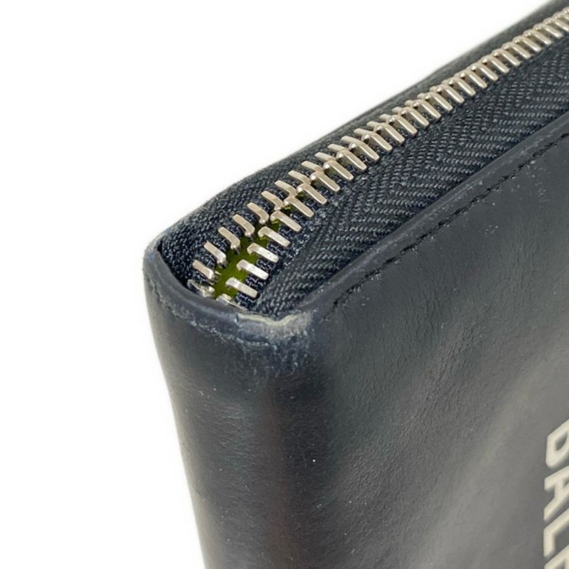 Balenciaga Everyday Continental Zip Around 505052 Black And White Round Zipper