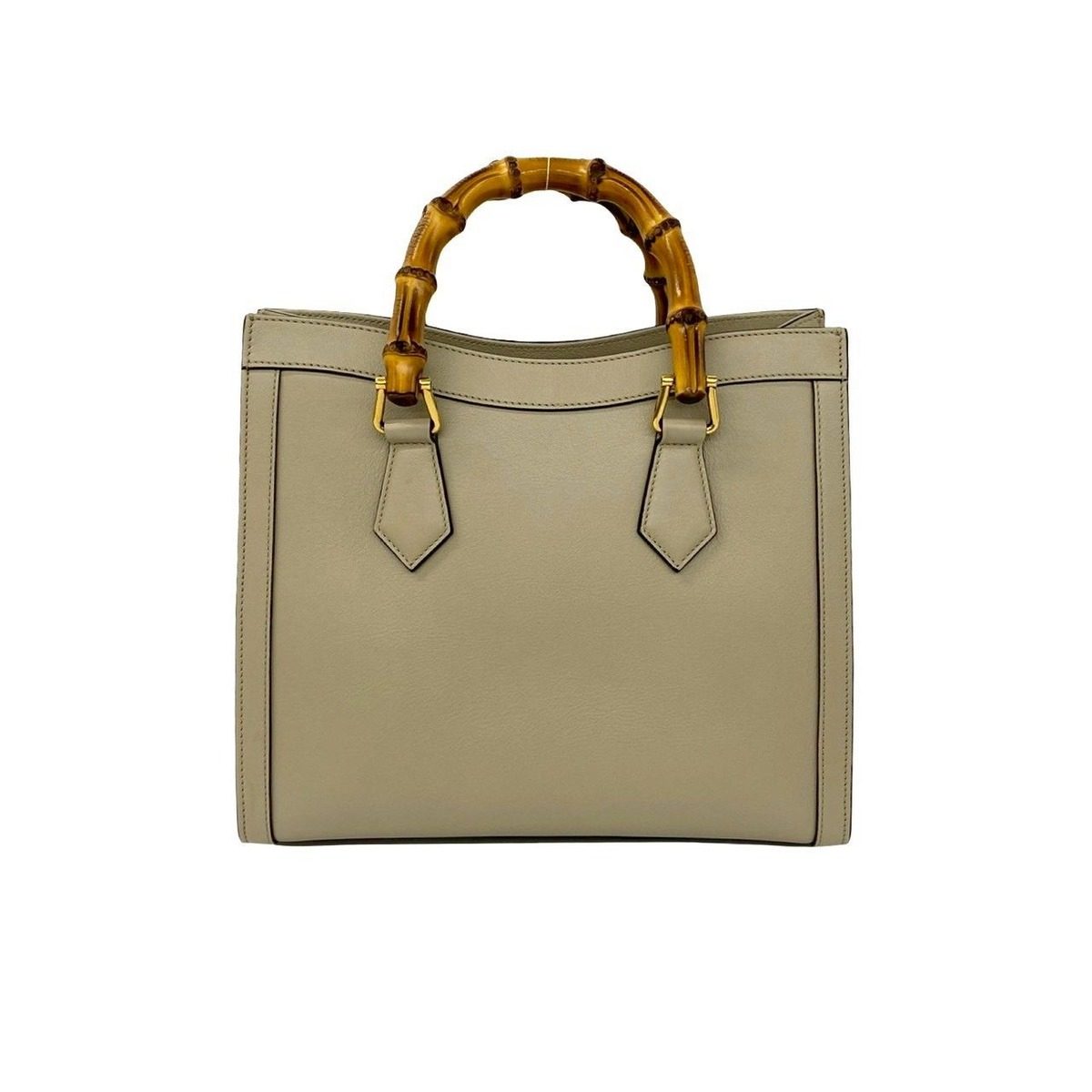 Gucci Diana Small Bamboo GG Logo Leather 2-Way Shoulder Bag Black — view 3