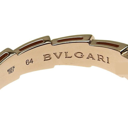 Bvlgari Bulgari Serpenti Viper Ring 18K Pink Gold 750 Pink Gold #64 Equivalent