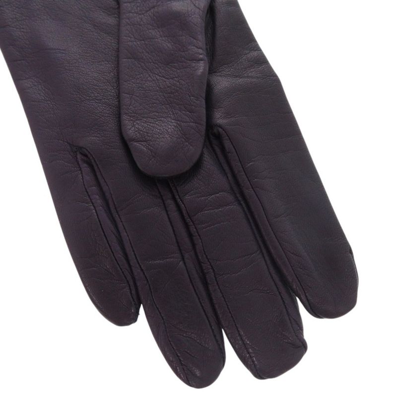 Hermes Hhardware Gloves Goth Leather Purple 0488 Hermes