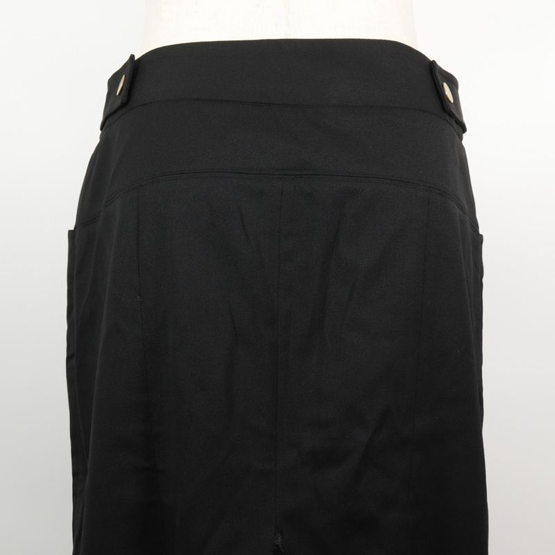 Gucci Wool And Polyurethane Black Women's Skirt