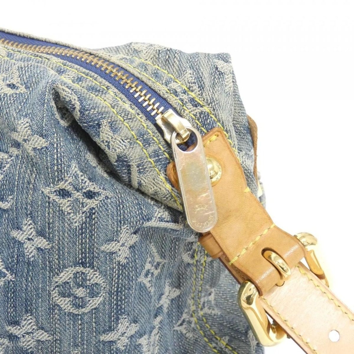 Louis Vuitton Monogram Denim Baggy PM Shoulder Bag — view 8
