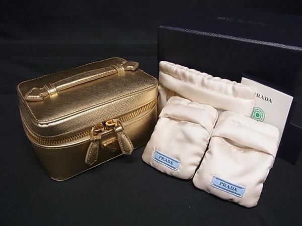 Prada 1rm015 Saffiano Leather Accessory Case Jewelry Case Small
