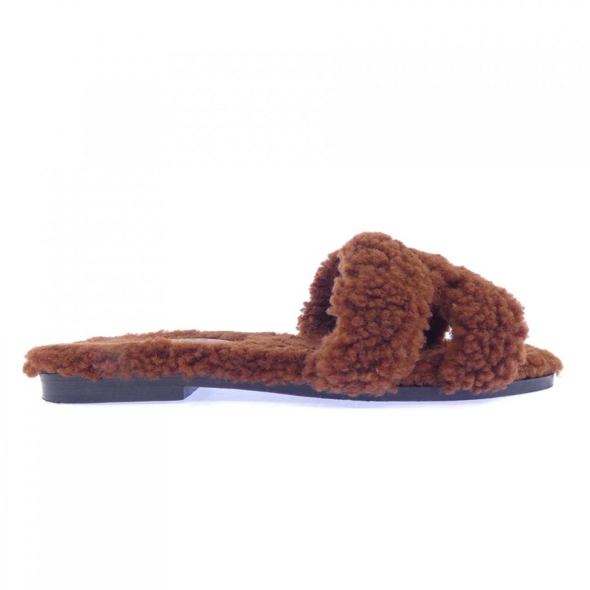 Hermes Oran Sandals Brown