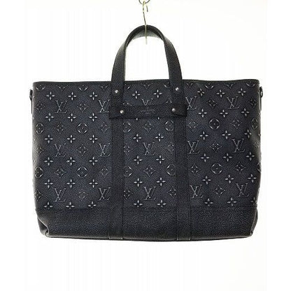 Louis Vuitton Trolley Tote 2-Way Shoulder Monogram Cowhide Leather Black — view 2