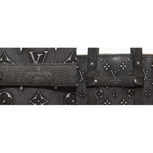 Louis Vuitton Trolley Tote 2-Way Shoulder Monogram Cowhide Leather Black — view 7