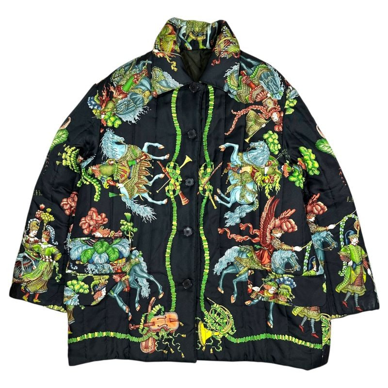 Hermes 90 S Vintage Les Fetes du Roi Soleil Celebration of the Sun