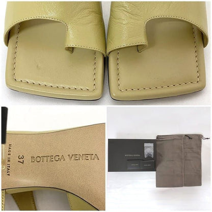 Bottega Veneta Heeled Sandals Ec21730 Yellow Beige