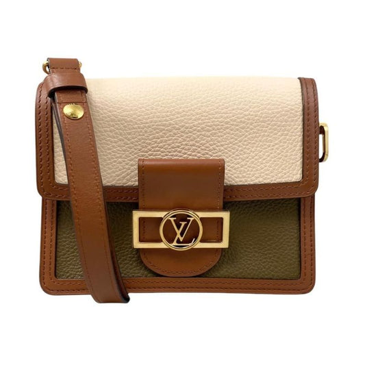 Louis Vuitton Dauphine Mini M55504 Taurillon Clemence Beige Khaki Brown Louis