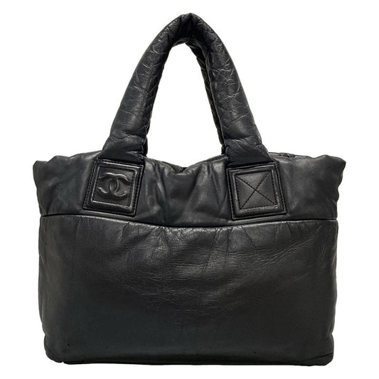 Chanel Tote Bag Coco Cocoon PM Black Lambskin