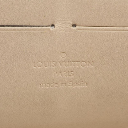 Louis Vuitton Vernis Zippy Wallet Leopard M91476 Bronze Colailles Made In Spain