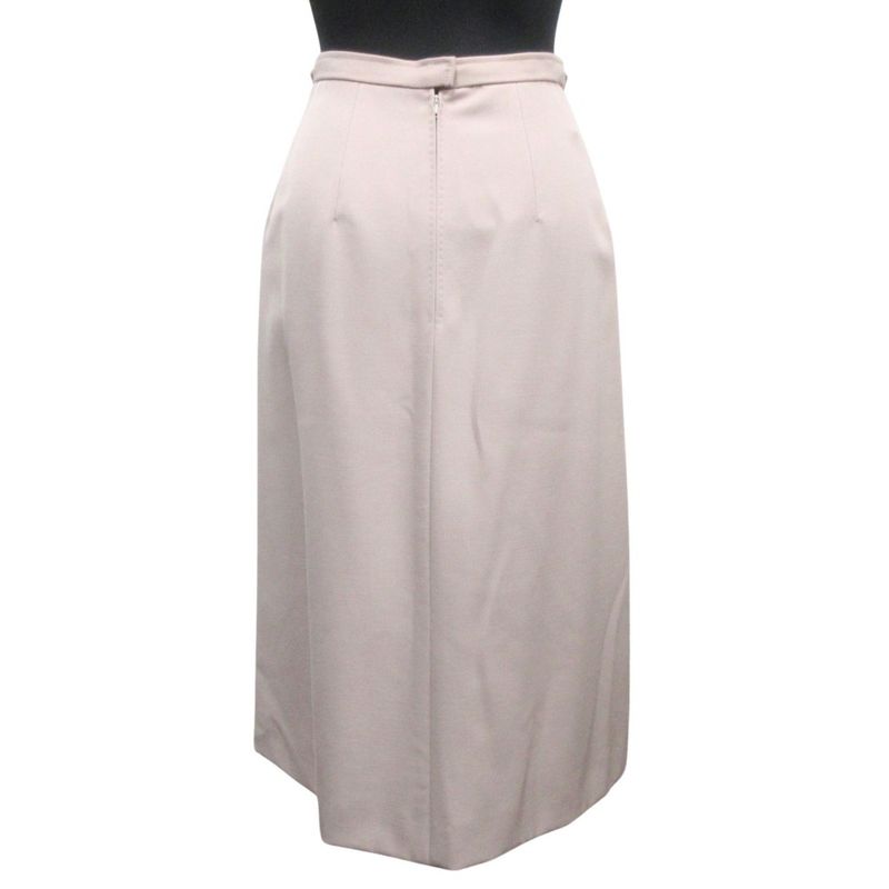 Christian DIOR Flared Center Pleated Skirt Bottoms Vintage M Pink Women's Used