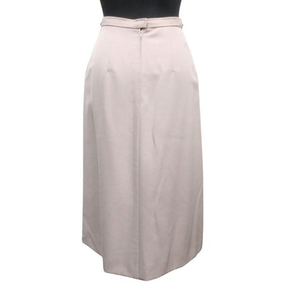 Christian DIOR Flared Center Pleated Skirt Bottoms Vintage M Pink Women's Used