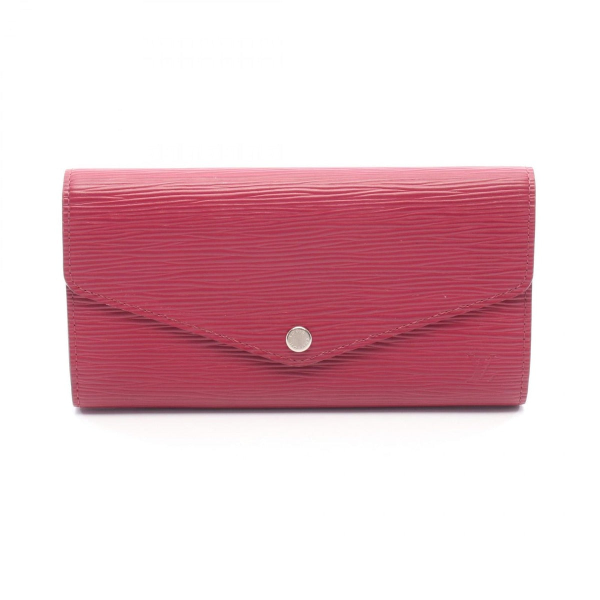 Louis Vuitton Bifold Wallet Portefeuille Sarah Fuchsia Leather Pink