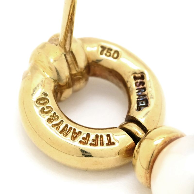 Tiffany & Co Tiffany & Co Earrings Pearl Earrings 18k Yellow Gold Pearl White X