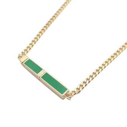 Bottega Veneta ID Chain Necklace Gold Green