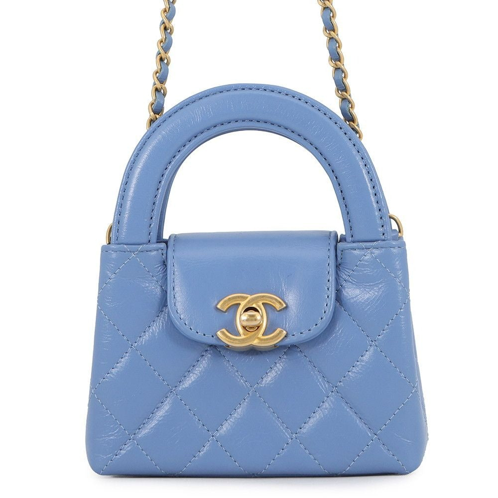 Chanel Chain Shoulder Bag Quilted CC Logo Leather