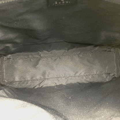 Gucci 90677 001013 Handbag Tote Bag GG Canvas GG Pattern Leather Black Women