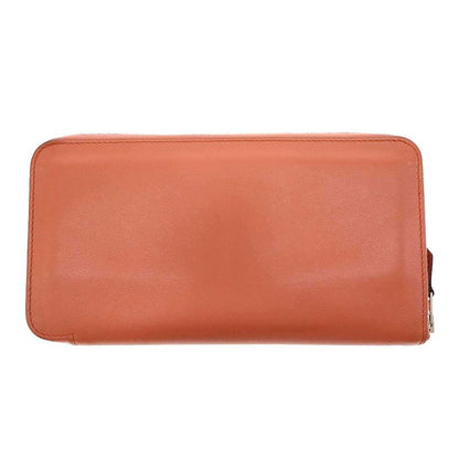 Hermes Azap Classic Round Zip Wallet Peach