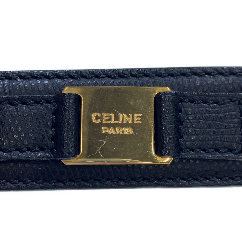 Celine Leather Belt Black