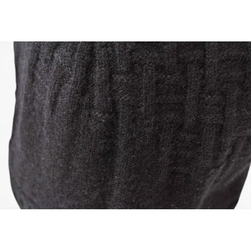 Hermes Knit Cap Beanie Cashmere Black Logo — view 2