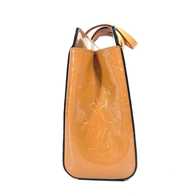 Louis Vuitton Tote Bag Katharina BB M90015 Monogram Vernis Rose Vert Beige