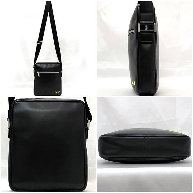 Fendi Shoulder Bag F22868 Black Neon Green