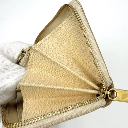 Louis Vuitton Zippy Wallet Damier Azure Damier Azure PVC White Round Zipper