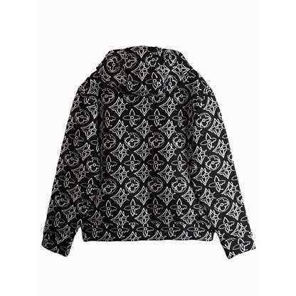 Louis Vuitton LV X Nba Stratjik Flower Quilted Hoodie Zip Up Hoodie Outerwear