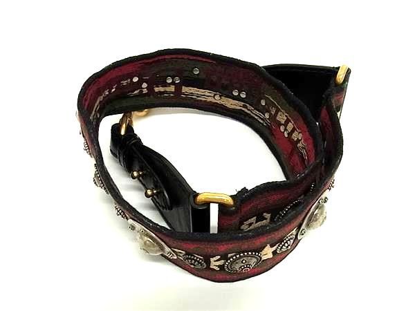 Christian Dior Medallion Canvas And Leather Shoulder Strap For Bag