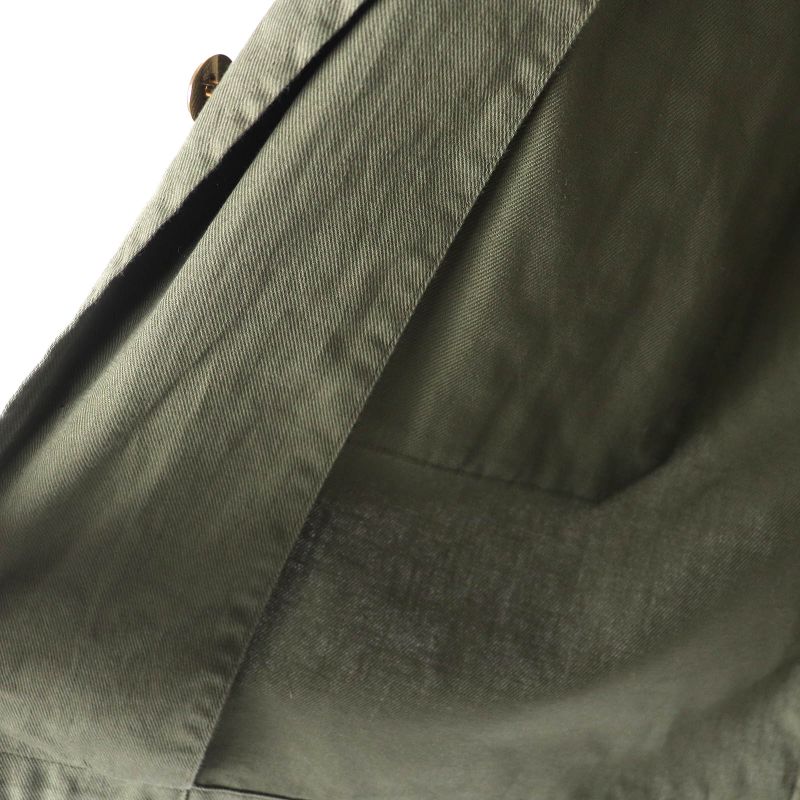 Celine 2c580106k 100% Cotton Triomphe Button Military Shirt Short Sleeve Shirt