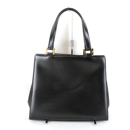 Yves Saint Laurent Vintage Logo Gold Hardware Bag Handbag Leather Black