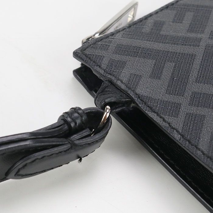 Fendi Diagonal 7va491 Clutch Bag PVC Men's