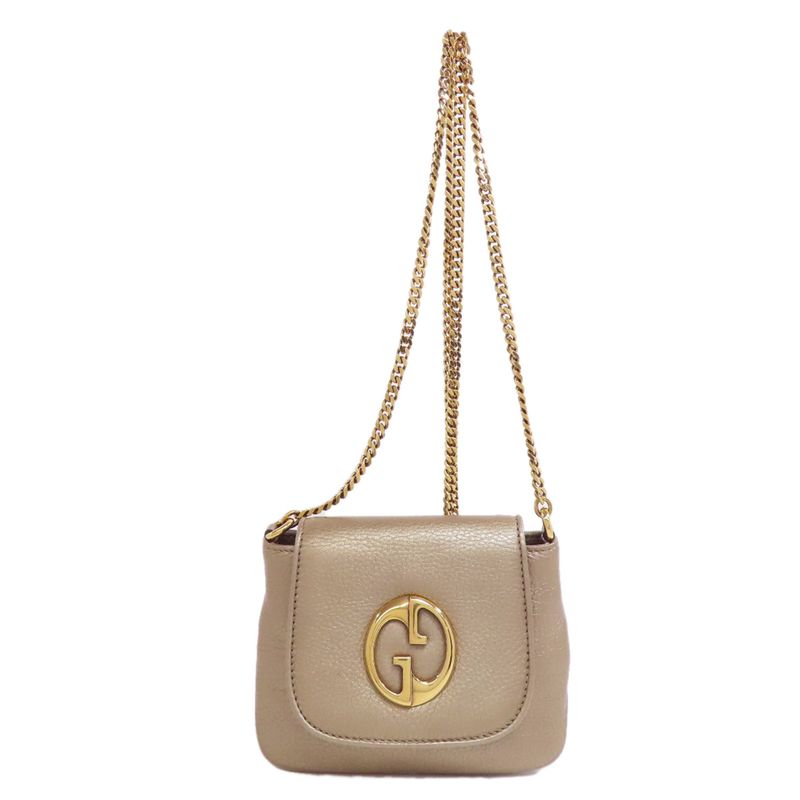 Gucci 251821 Chain Shoulder Bag Leather Women